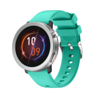 Montre connectée ronde pour femmes et hommes, étanche, haute brillance, avec assistant vocal IA, suivi d'activité et fonctionnalité ECG
