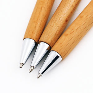 ปากกาลูกลื่นไม้พร้อมคลิปโลหะความกว้างในการเขียน1.0มม. ใหม่เป็นมิตรกับสิ่งแวดล้อม - Product Image 2