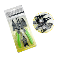 4pcs Snap Ring Pliers Set Interchangeable Circlip Pliers for Internal External Retaining Rings Carbon Steel Plastic DIY Tool Kit