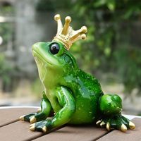 Produits tendance 2024 nouveautés maison figurines de grenouille bleue à collectionner figurines de prince grenouille ornement de moule animal