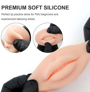 Neuestes Design Open Mouth Weiche Microb lading Silikon Latex 3D Lippen haut Realistisch für Micros hading Tattoo Artist Practice - Product Image 6