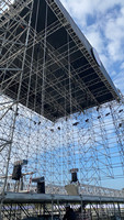 Torre de Elevación con Truss para Altavoces, Fabricada en China, 1 Tonelada, 20 Metros, Polipastos de Cadena, Motor Eléctrico de Cadena