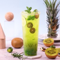 Dahou Kiwi rasa buah alami Halal bersertifikat 1kg massal Jam buah untuk mutiara susu teh minuman Topping dalam kemasan botol