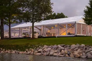Tende da esterno in alluminio di grandi dimensioni mariage per fiere commerciali per feste di eventi per feste di matrimonio per 500 persone