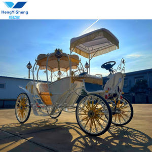 Chariot de transport spécial populaire HYS, élégant et confortable, de style européen, blanc, en forme de citrouille, avec design ajouré - Product Image 2