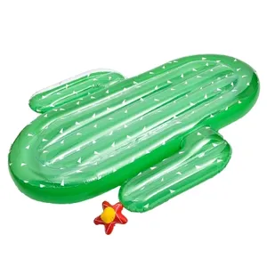 summer water Toys floating island cactus air mat banana plant pool float pineapple inflatable mattress
