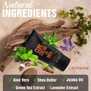 ครีมจัดแต่งทรงผมสำหรับผมหยิกสำหรับผู้ชาย ผลิตภัณฑ์จัดแต่งทรงผมออร์แกนิกเพื่อการดูแลเส้นผมหยิกอย่างมีมิติ ผลิตภัณฑ์สำหรับร้านเสริมสวย - Product Image 3