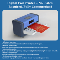 Mesin Hot Foil Stamping Otomatis Format Lebar Digital, Printer Foil Format Besar untuk Kemasan Kulit, Kertas, dan Transfer Panas