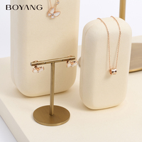 Vente en gros sur mesure collier pendentif en velours bracelet bague boucles d'oreilles bijoux présentoir