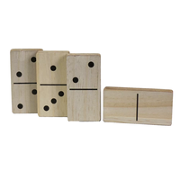 Jeu de dominos double 6, 28 pièces en mélamine, jeu de table classique amusant, cadeau éducatif avec coffret en bois pour garçons et filles