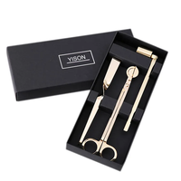 Boîte d'emballage d'ensemble d'accessoires pour mèches de bougies avec logo personnalisé
