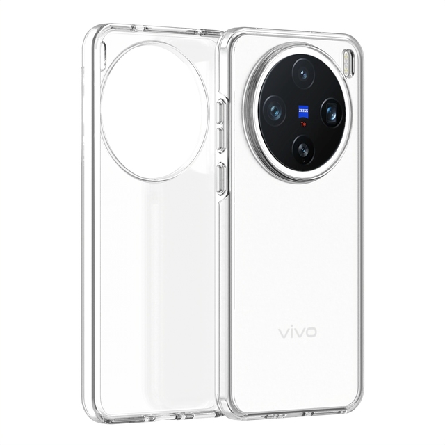 Factory New Design Anti-fall Shockproof Magnetic Wireless Charge Anti-yellow Transparent UV TPU+PC Phone Case for Vivo X200s