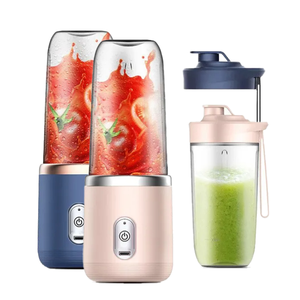 0728 2024 New Designs 400ml Blender Portable Personal Mini Juicer Cup Orange for Kitchen Gadgets Plastic - Product Image 2