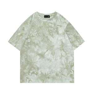 Wholesale Fashionable 100% <strong>Cotton</strong> T-Shirt 250g Washed Knitted Fabric Tie Dye Design for Men's Casual <strong>Wear</strong> - Product Image 6