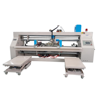 Machine à coudre semi-automatique pour boîtes en carton à double tête Machine d'emballage de boîtes en carton ondulé à double tête