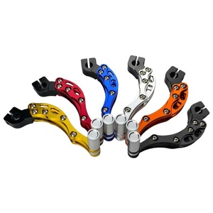 Soporte de Aluminio Negro para Reposapiés de Motocicleta con Rosca Estándar y Medidas Métricas - Product Image 5