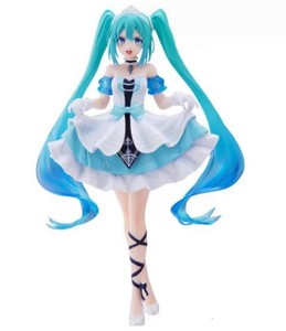 Muñeca de PVC QVersion Unisex de 14 <span class=keywords><strong>Años</strong></span>, Snow Miku, Japón, No Game No Life, Anime, Dibujos Animados, Figura de Acción, Talla M, DX034, Sin Original - Product Image 4