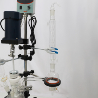 Lab1st Réacteur discontinu en verre chimique chemisé de petit laboratoire 1l