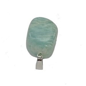 Colgante de piedra caída de amazonita natural, collar curativo de cristal con piedras preciosas de ágata para equilibrio energético - Product Image 4