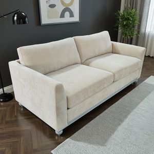 <span class=keywords><strong>Canapé</strong></span> trois places en tissu minimaliste moderne nordique, <span class=keywords><strong>canapé</strong></span> décontracté en coton et lin pour salon, <span class=keywords><strong>housse</strong></span> de <span class=keywords><strong>canapé</strong></span> en tissu amovible et lavable - Product Image 1