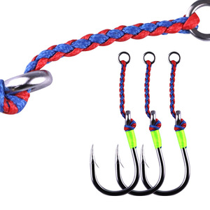 10 unids/lote Jig anzuelo de <span class=keywords><strong>pesca</strong></span> accesorios Jigs PE asistencia púas Acero inoxidable lento Jigging Anzuelos De <span class=keywords><strong>Pesca</strong></span> <span class=keywords><strong>Mar</strong></span> Tackle - Product Image 1