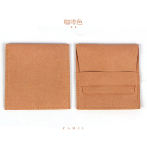 Delia suede confezione regalo sacchetti di immagazzinaggio di gioielli stampati custodia per gioielli con orecchini personalizzati custodia morbida in microfibra per gioielli - Product Image 6