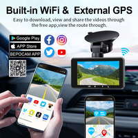 Caméra de tableau de bord 4K avant et arrière avec contrôle de l'application WIFI Enregistreur de voiture à 170 angles Boîte noire étanche pour voiture Bmw DVR ZD51A + HW