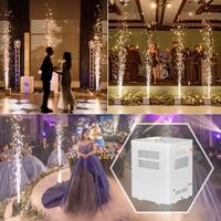 Mini machine à feux d'artifice à batterie de 350 W, vaporisateur de 3 mètres de cierges magiques froids pour mariage, club, DJ