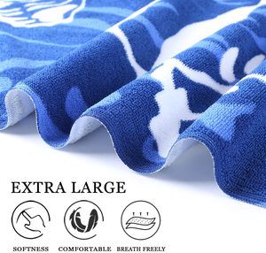 Toalla de microfibra impresa personalizada para playa de verano y secado rápido al aire libre hecha de poliéster - Product Image 5