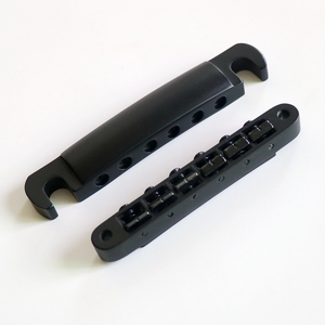 Chrome Đen <span class=keywords><strong>tune</strong></span>-o-matic LP <span class=keywords><strong>Guitar</strong></span> cầu và đuôi mảnh được sử dụng cho 6 dây đàn <span class=keywords><strong>guitar</strong></span> điện - Product Image 3