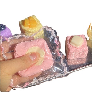 CHENXI Juguete Antiestrés Cuadrado Realista de TPR, Pudín de Frutas para Todas las Edades, Último Producto, Colgante DIY, Squishy Taba - Product Image 1