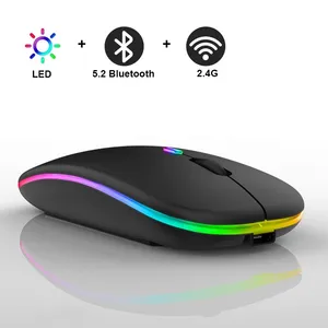 Logotipo personalizado ratón silencioso inalambrico 2,4G PINK ratón óptico souris sans fil ratón inalámbrico recargable para ordenador