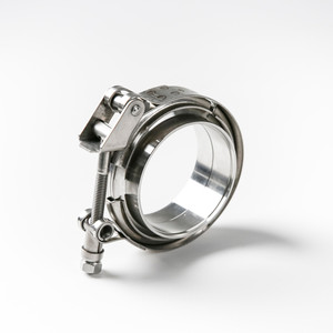 Collier <span class=keywords><strong>de</strong></span> serrage V-Band 2,5 pouces pour échappement 1 1/2 en acier inoxydable, à dégagement rapide avec poignée - Product Image 1
