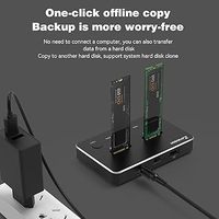 USB C M.2 NVME SATA SSD Carcasa Adaptador USB 3,1 Gen 2 10Gbps Alta velocidad M.2 USB C Transferencia DE DATOS Caja de disco duro externo