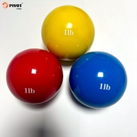 Gran oferta, pelota medicinal ponderada suave para Pilates, Yoga, fisioterapia y Fitness, bolas de tonificación llenas de arena suave de PVC