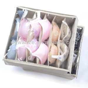 Drawer Fabric Foldable Cabinet Closet Organizers <strong>Ties</strong> Sock Underwear Organizer Dividers <strong>Storage</strong> <strong>Boxes</strong> for Socks Underwear - Product Image 6
