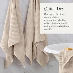 Quick Dry Cotton <b>Towel</b> <b>Set</b> Highly Absorbent Hotel Resort Spa Bathroom <b>Towels</b> OEM Manufacturer - Product Image 2