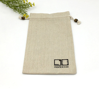 Pochette en jute personnalisée avec logo imprimé, pour emballage de vin, bijoux, et autres produits alimentaires