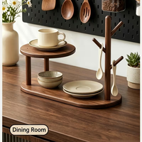 Plateau en bois, étagère de présentation en bois pour ranger les parfums, les clés, les cosmétiques, plateau de présentation de bijoux en bois, support à clés et téléphone portable en bois