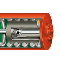 Actionneurs hydrauliques BETTIS série G, vanne à croisillon avec bille d'opération Tension-Lok, bouchon papillon pour fluides gazeux