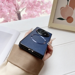 เคสป้องกันแบบแข็งหนัง TPU แบบนิ่<span class=keywords><strong>ม</strong></span>พร้อ<span class=keywords><strong>ม</strong></span>เคสโทรศัพท์มือถือแบบแม่เหล็กสำหรับ Oppo Find N5 Mate X6 Z Fold 6 <span class=keywords><strong>5</strong></span> 4 - Product Image 3