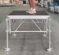 Plate-forme de scène en alliage d'aluminium robuste de taille personnalisée pour les concerts en plein air et les événements de festivals Présentoirs en treillis à assemblage simple