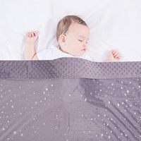 Couverture Bébé pour Garçons Filles Minky Douce avec Double Couche à Pointillés