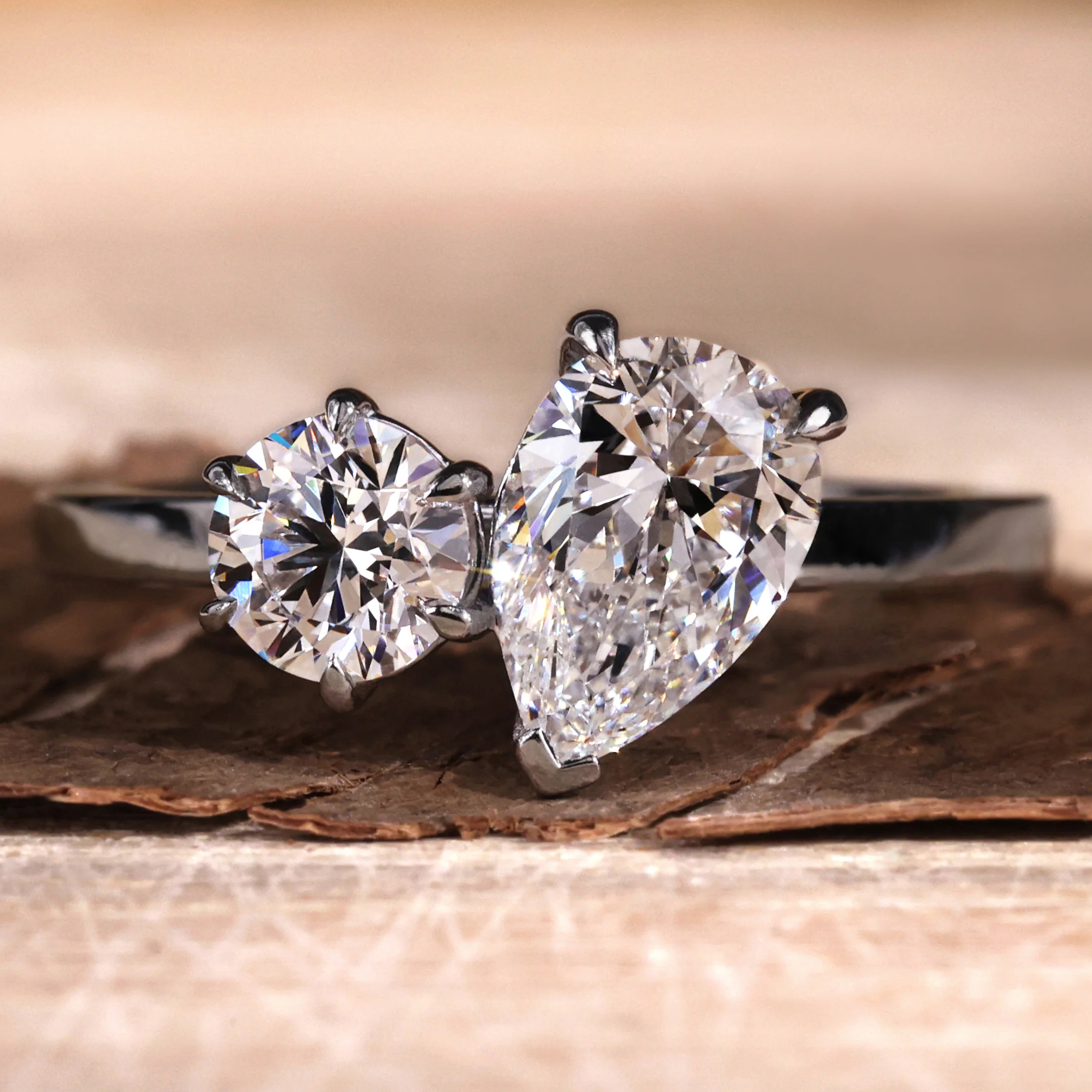 Double diamond ring