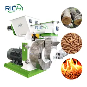 Richi Ce 1-10 T/h Industriële Houtpellets Making Machine Voor Zaagsel Hooi Gras Alfalfa Stro Biobrandstof Pellets