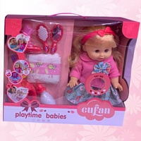 KSF 14 pouces en plastique Reborn poupées accessoires ensemble bébé Silicone eau potable semblant pour jouer jouets pour enfants filles modèle jouet