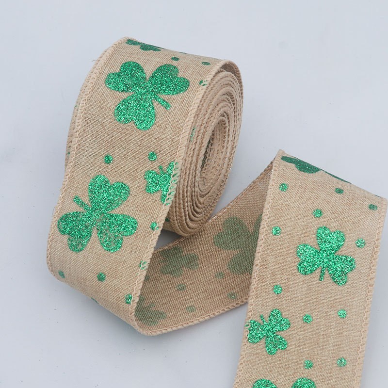 Trèfle à quatre feuilles naturel - 6,3 cm, 10 yards par rouleau
