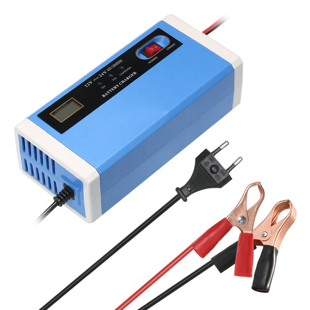 Full Intelligent Cheap Automatic 12V 20A 15A Smart Solar Car Lead-acid Battery Charger with LCD Display Hi-NoBall Model 1220DL