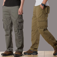 Pantalons de travail décontractés mi-longs de haute qualité, légers, en coton, imperméables, respirants, avec cordon de serrage, poches latérales tactiques pour la randonnée