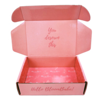 Boîte de livraison personnalisée en carton, avec cannelures, ondulées, boîtes d'emballage pour vêtements, chaussures, Lingerie, pour courrier, cadeau, nouvelle collection